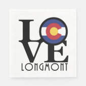 Serviette En Papier LOVE Longmont Colorado (Devant)