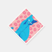 Serviette En Papier Love Meow-ment (Coin)