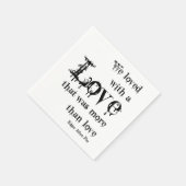 Serviette En Papier Love More than Love Edgar Allan Poe Citation (Coin)