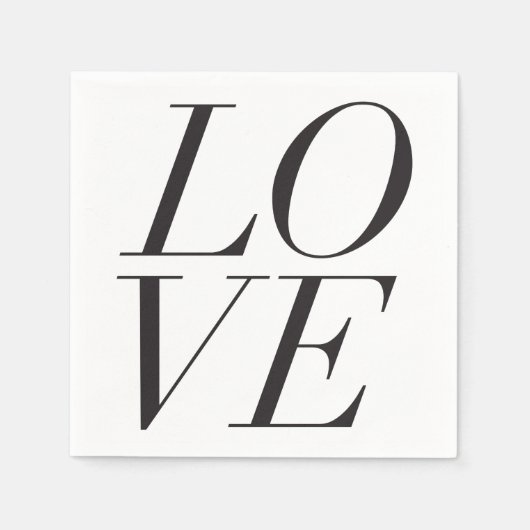 Serviette En Papier Love Napkins (Devant)