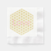 Serviette En Papier Love or Mandala Wedding (Devant)