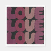 Serviette En Papier Love Papier Napkin (Devant)