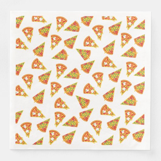 Serviette En Papier Love Pizza (Devant)