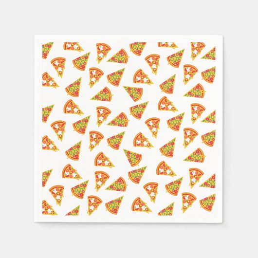 Serviette En Papier Love Pizza (Devant)