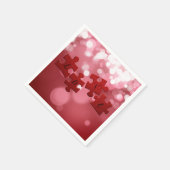 Serviette En Papier Love Script Puzzle Pièces (Coin)