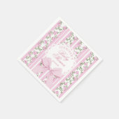 Serviette En Papier Love Shack Coquette Blush Pink Bow Baby Shower (Coin)