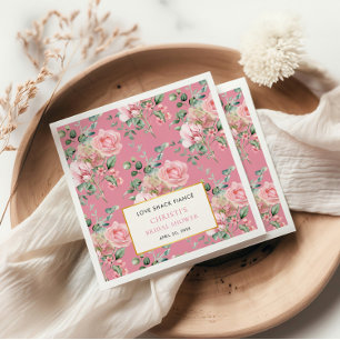 Serviette En Papier Love Shack Fiance Garden Tea Party Fête des mariée