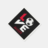 Serviette En Papier Love soccer (Coin)