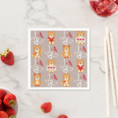Serviette En Papier Love Teddy Bear (En situation)