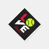Serviette En Papier Love tennis (Coin)