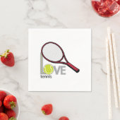 Serviette En Papier Love tennis (En situation)