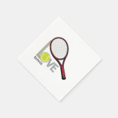 Serviette En Papier Love tennis (Coin)