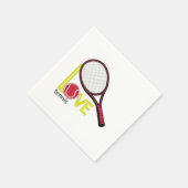 Serviette En Papier Love tennis (Coin)
