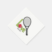 Serviette En Papier Love tennis (Coin)