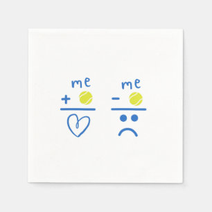Serviette En Papier Love Tennis Ball Racquet Court Match Joueur Cadeau
