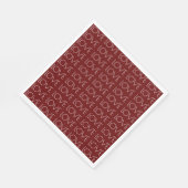 Serviette En Papier Love Typographie Red Valentine's Paper (Coin)