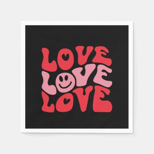 Serviette En Papier Love Valentine's Day Super Funny Holiday (Devant)