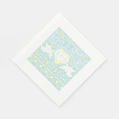 Serviette En Papier Lovebirds Papel Picado Style Napkin Customisé (Coin)