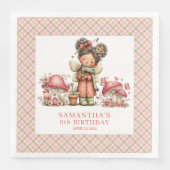 Serviette En Papier Lovely Fairy Garden Magical Birthday Party Theme  (Devant)