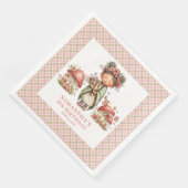 Serviette En Papier Lovely Fairy Pink Blush Floral Birthday Celebratio (Coin)