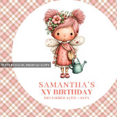 Serviette En Papier Lovely Fairy Pink Blush Floral Birthday Celebratio