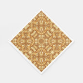 Serviette En Papier Lovely golden abstract pattern (Coin)