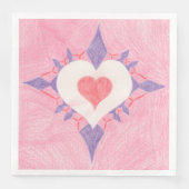 Serviette En Papier Lovely Heart (Devant)