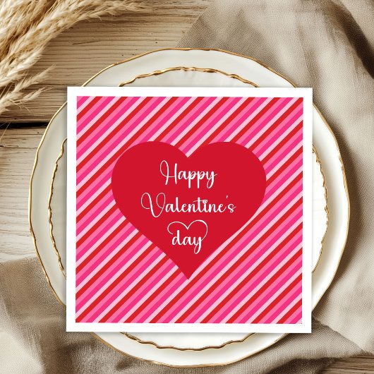Serviette En Papier Lovely Hearts Valentine’s Day Table Napkins