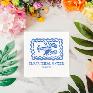 Serviette En Papier LoveNotes from Sea Lobster Fête des mariées PERSON