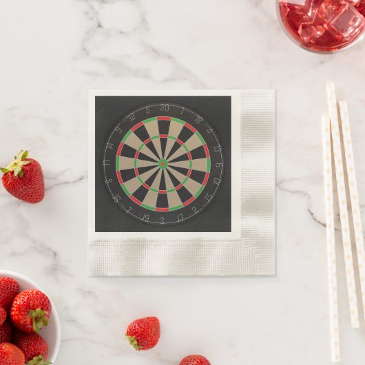 Serviette En Papier Lover Dartboard (En situation)