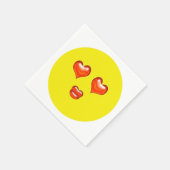 Serviette En Papier Lovestruck Emoji (Coin)