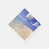 Serviette En Papier Low Bay Beach, Barbuda, Antigua (Coin)