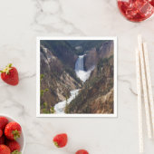 Serviette En Papier Lower Falls Yellowstone (En situation)