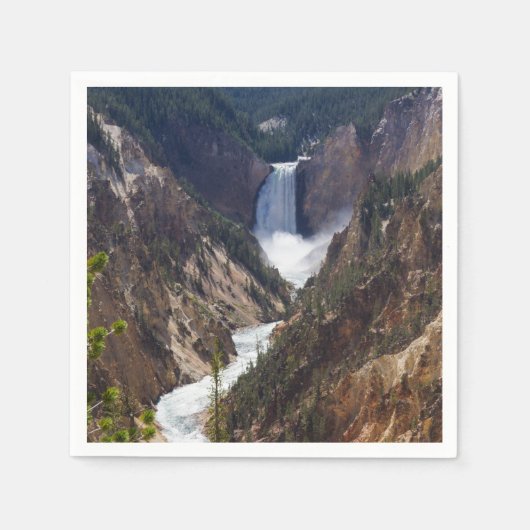 Serviette En Papier Lower Falls Yellowstone (Devant)