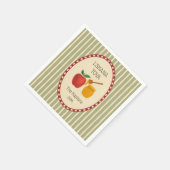 Serviette En Papier L'Shana Tova Rosh Hashanah Jour de l'An juif rayé (Coin)