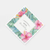 Serviette En Papier Luau 60e anniversaire Thème (Coin)