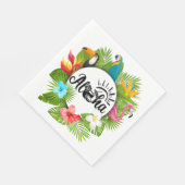 Serviette En Papier Luau Aloha (Coin)