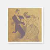 Serviette En Papier Lucifer Danser avec une dame (Devant)
