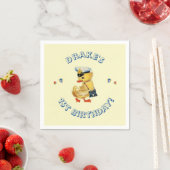 Serviette En Papier Lucky Canard 1er Anniversaire (En situation)