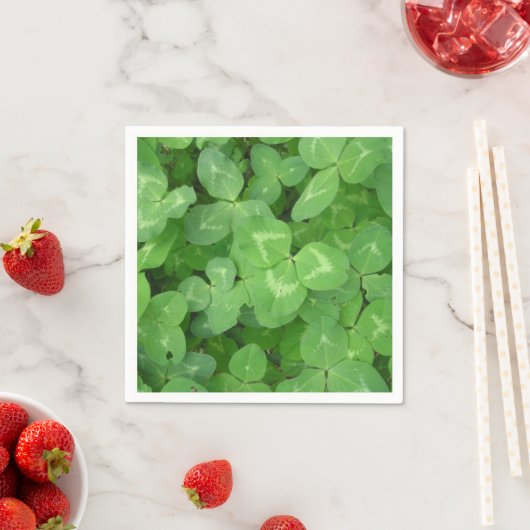 Serviette En Papier Lucky Clovers ! Serviettes de table (En situation)