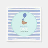 Serviette En Papier Lucky Duck 1er anniversaire (Devant)