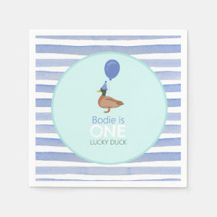 Serviette En Papier Lucky Duck 1er anniversaire