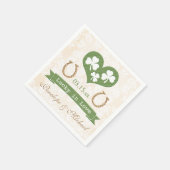 Serviette En Papier Lucky Horseshoe et Mariage Shamrock (Coin)