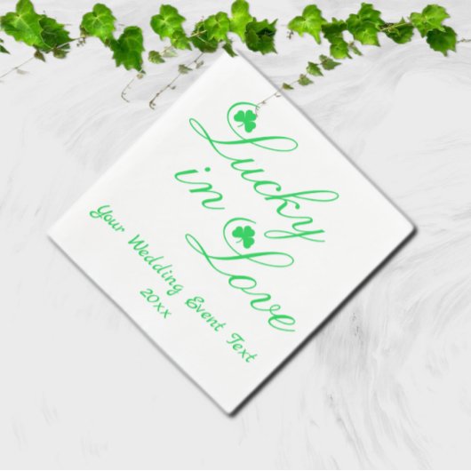 Serviette En Papier Lucky In Love