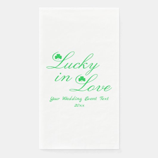 Serviette En Papier Lucky In Love (Devant)