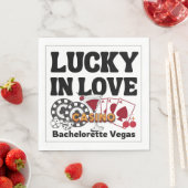 Serviette En Papier Lucky In Love Vegas Bachelorette (En situation)