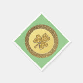 Serviette En Papier Lucky Irish Shamrock Gold Coin (Coin)