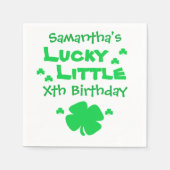 Serviette En Papier Lucky Little Birthday (Devant)