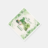 Serviette En Papier Lucky Little Shamrock Baby shower (Coin)