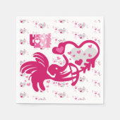 SERVIETTE EN PAPIER LUCKY LOVE ELEPHANT CUPID ELEPHANT BY MASANSER (Devant)